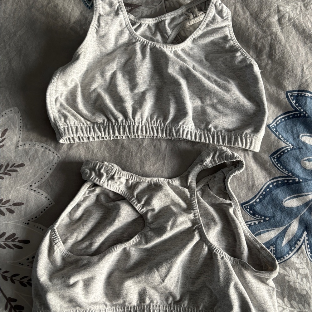 Body Glove Light Gray Activewear  Sports Bra Set